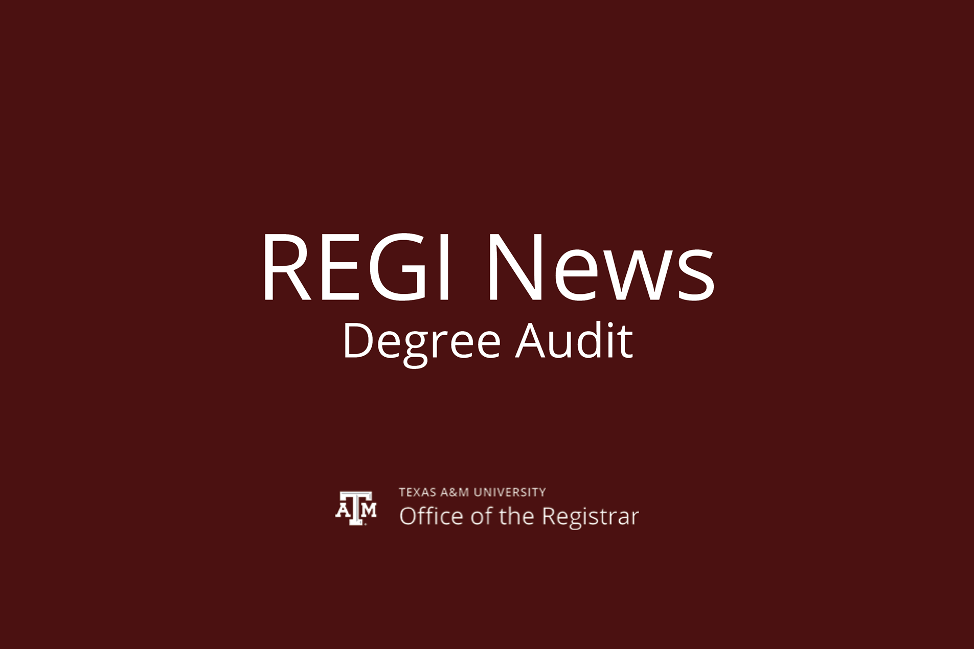 Spring 2025 Term Updates – Degree Audit