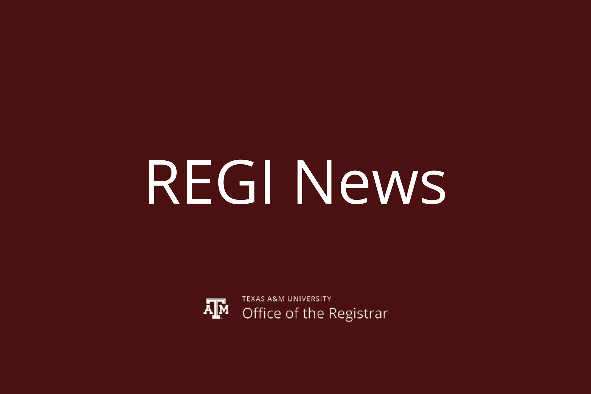 Office of the Registrar Launches New Website!