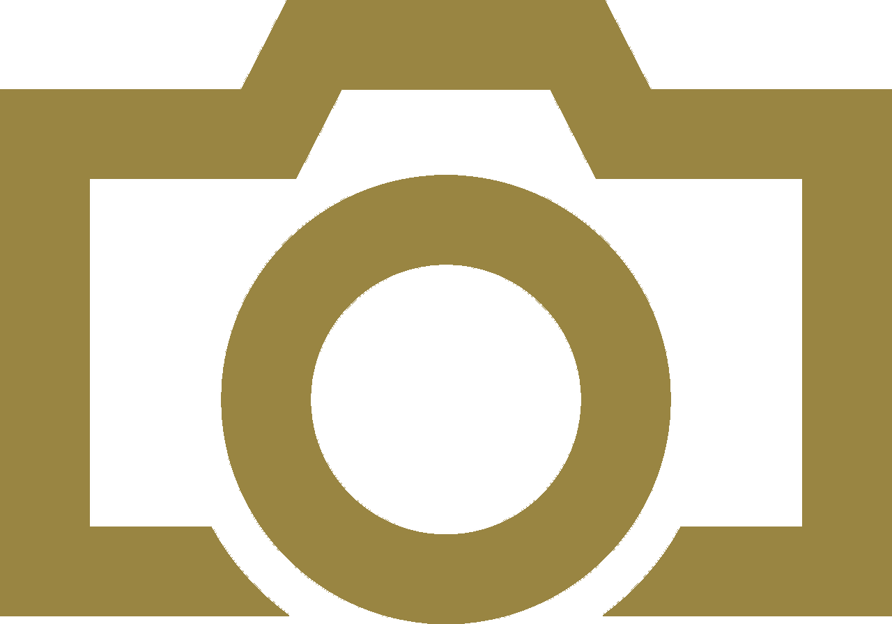 Golden outline of camera